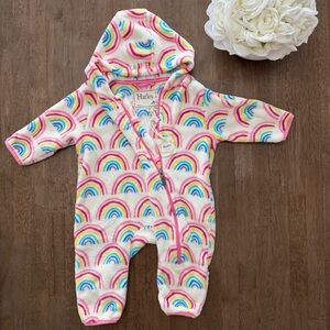 Hatley Multicolor Rainbow Fleece Snowsuit 12-18m